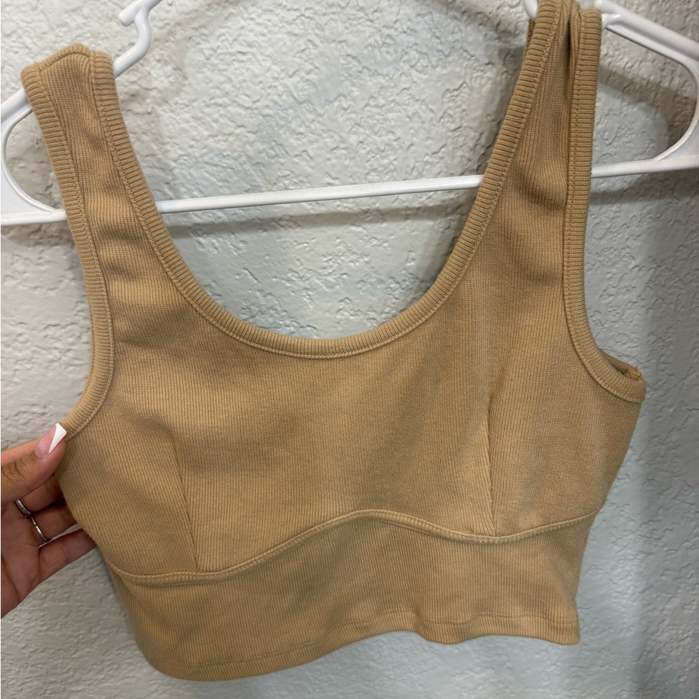 White Ribbed Tank Top - Picture 4 of 7